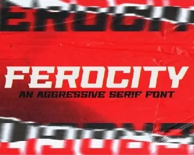 Ferocity Display font