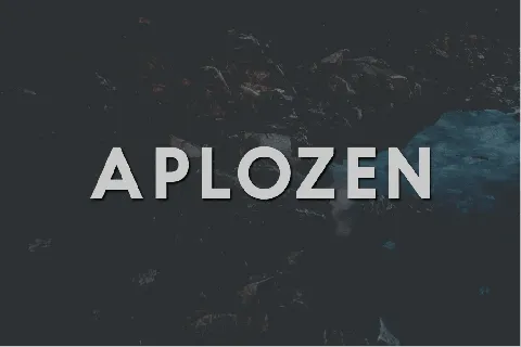 Aplozen font