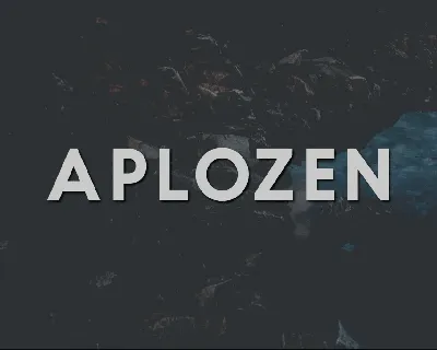 Aplozen font