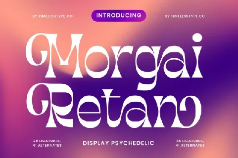 Morgai Retan font