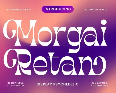 Morgai Retan font