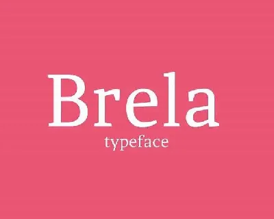 Brela Typeface Free font