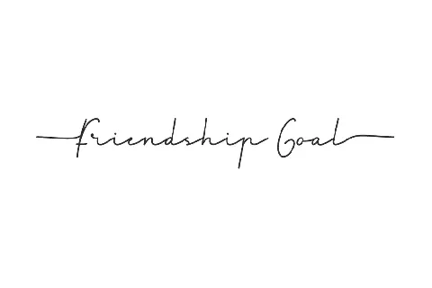 Friendship Goal Demo font