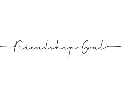 Friendship Goal Demo font