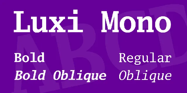 Luxi Mono font