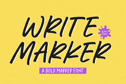 Write Marker font