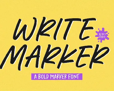 Write Marker font