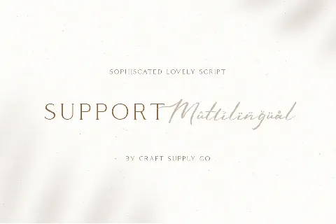 Sophiscated font
