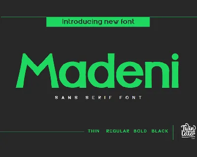 Madeni font