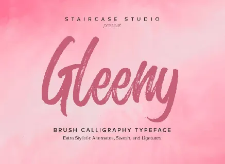 Glenny Brush font