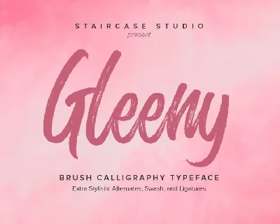 Glenny Brush font