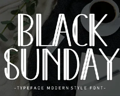 Black Sunday Display font