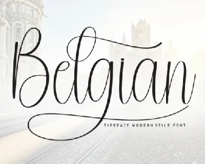 Belgian Calligraphy font