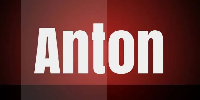 Anton Family font
