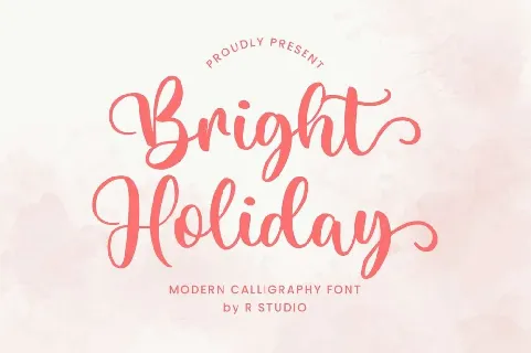 Bright Holiday font