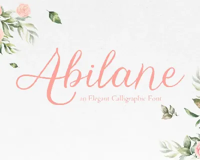 Abilane Free Trial font