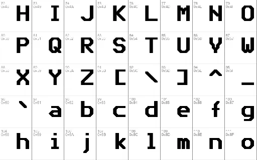 Bedstead font