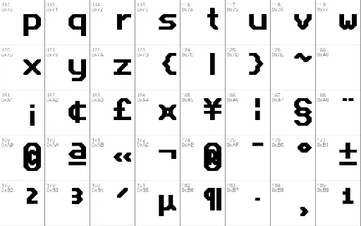 Bedstead font