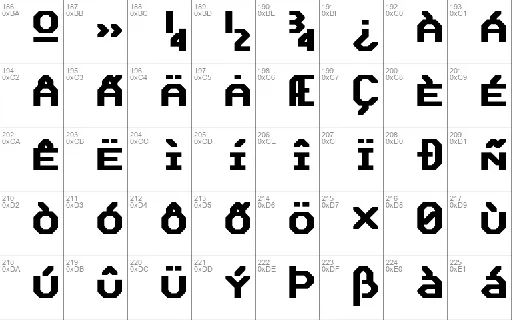 Bedstead font