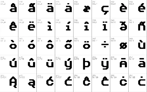 Bedstead font