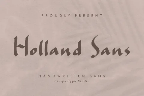 Holland Sans font