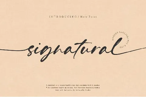 Signatural font