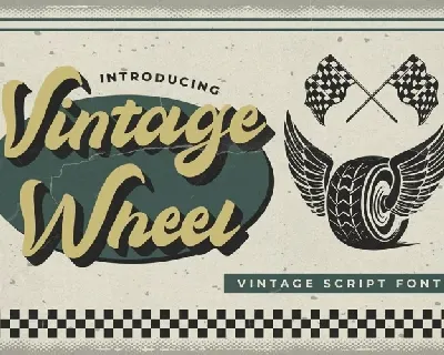 Vintage Wheel font