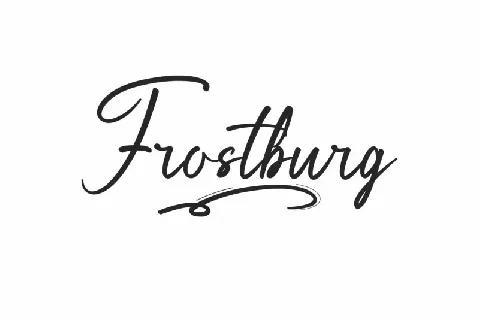 Frostburg font