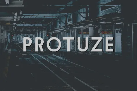 Protuze font