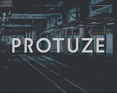 Protuze font