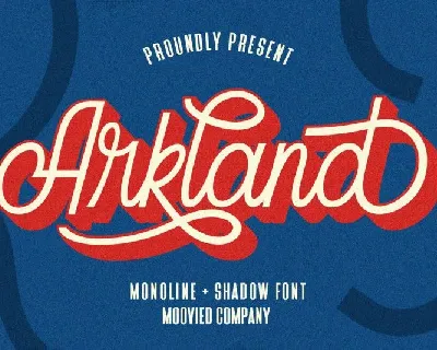 Arkland Monoline Script font