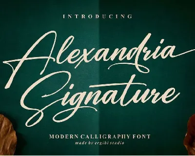 Alexandria Signature font