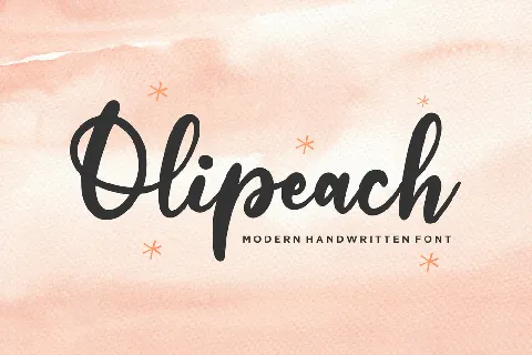 Olipeach font