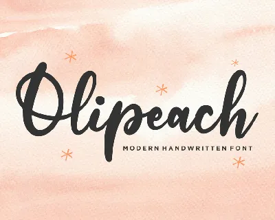 Olipeach font
