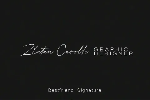 Bestfriend Signature font