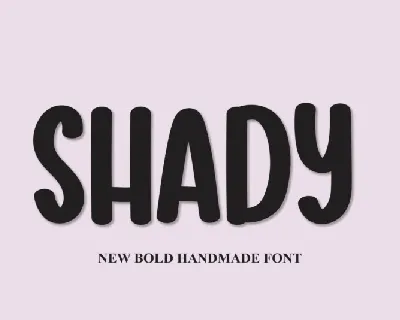 Shady Display font