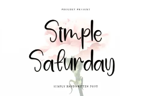 Simple Saturday font