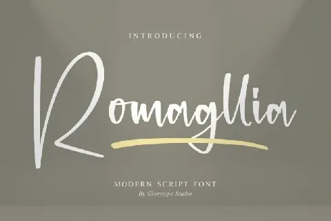 Romagllia font