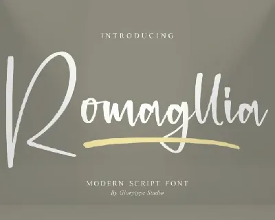 Romagllia font