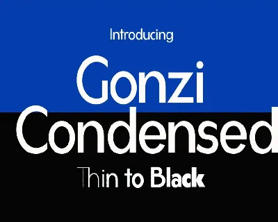 Gonzi Condensed font