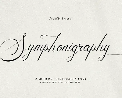 Symphonigraphy font