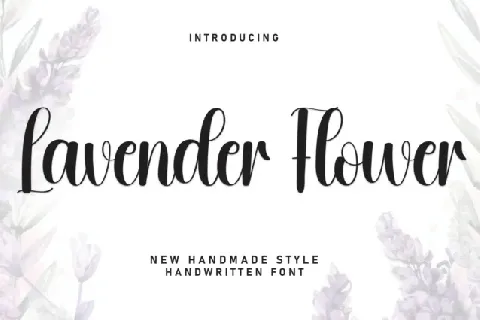 Lavender Flower font