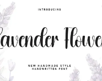 Lavender Flower font