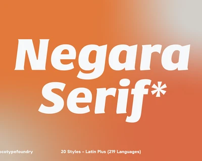 Negara Serif font