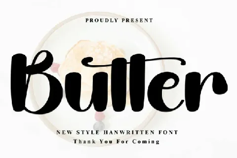 Butter Script font