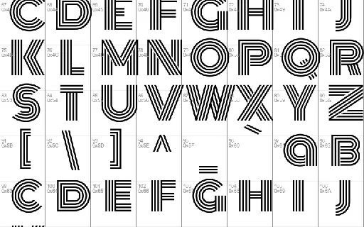 Monoton font