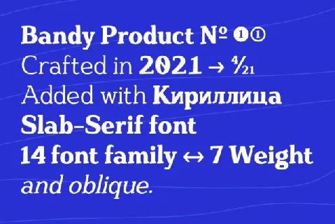 Bandy Retro Slab font