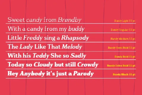 Bandy Retro Slab font