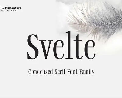 Svelte Trial font