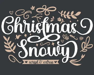 Christmas Snowy font